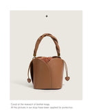 13cm Brown bucket bag with box-620410560