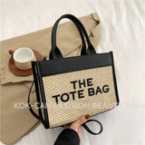 2023 Ladies Straw Tote Bag fo Women Beach Handbag Female Shoulder Bag Fashion Large Capacity Corssbody Bag