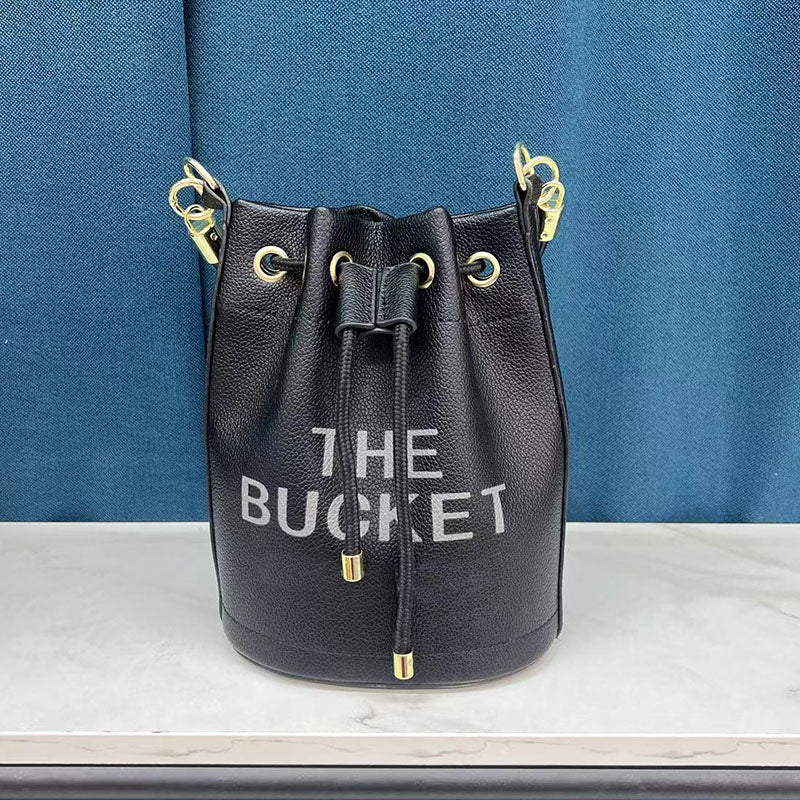 Designer leather bucket bag sale