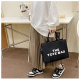 Large Capacity Canvas Tote Bag for Women Luxury Shoulder Messenger Bag Female Fashion Designer Sling Crossbody Tote High Quality