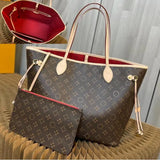 tote bag Designer bags wallet Fashion Totes Leather messenger shoulder handbag Women Bags High Capacity Composite Shopping bagss old flower Brown lattice MM 2023