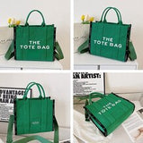 30cm Fashion Women Canvas Crossbody Tote Bag Women Handbag Shoulder Large Capacity Tote Bags